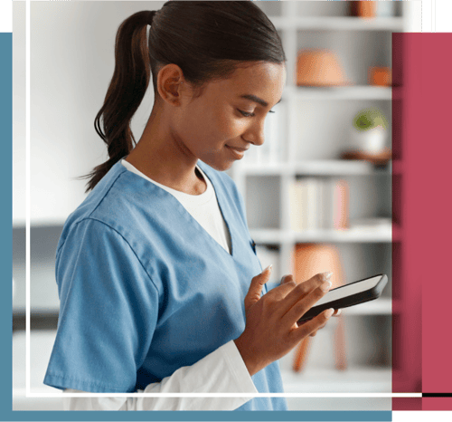 nurse texting